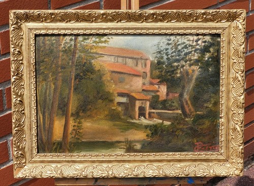 Tableau ancien signée paysage - ancien,