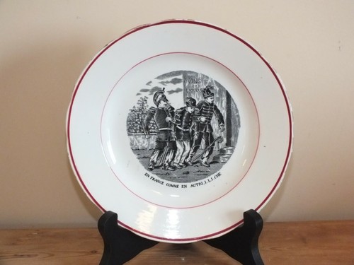 Assiette ancienne pexonne en - -,