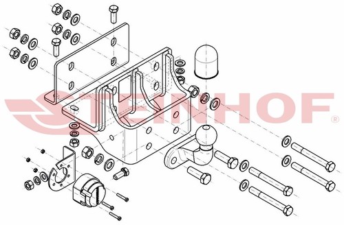 Neuf attelage rigide fixe pour - rigide,