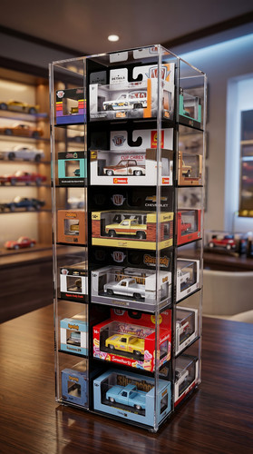 Acrylic spinning display fits - spinning,