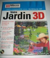 CD-Rom. Votre Jardin 3D. MICRO APPLICATION. 100% Compatible avec Architecte 3D.