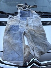 Très Ancienne Et Rare Salopette Mécano Le Mont St Michel Moleskine Patchwork Rar