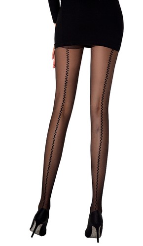 Collant voile noir effet - collant,