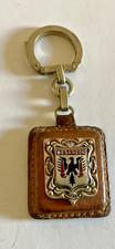 Porte Clefs Augis blason de ville - Besançon - cuir - vintage -Keychain-R6