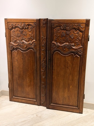 Paire portes bois chêne - en,