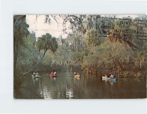 Postcard paddle boats and - paddle,