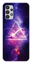Coque en silicone imprimée compatible Samsung Galaxy A13 4G Infinite Triangle