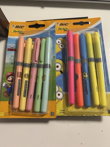 Lot fluos bic minions et - 10,