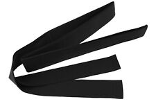 Iaido Obi Traditionnel Noir 400 CM Sangle Kenjutsu Belt Kendo Koryu Aikido Gi
