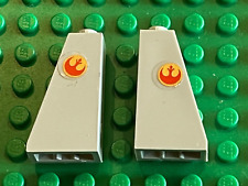 LEGO slope brick 4460pb008R + 4460pb008L / set 7668 Rebel Scout Speeder