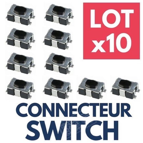 Lot switch bouton poussoir - 10,