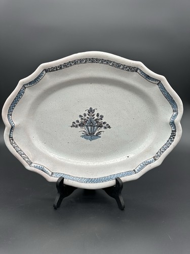 Plat faïence forges les - faïence, de
