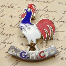 Insigne Emaillé. Coq tricolor