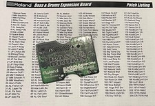 Roland SR-JV80-10 Bass & Drums expansion board for series JV, XP & XV, JD-990