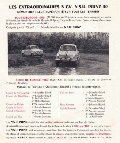 Catalogue brochure nsu - catalogue, prinz