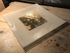 Assiette Verre Et Dorure