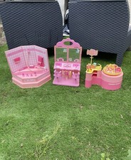 Barbie Mattel Salon De Beauté + Barbie Salle De Bain+Barbie Boutique De Bonbons