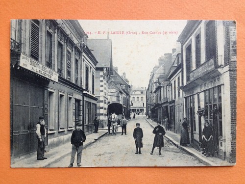 Carte postale laigle orne - postale, rue