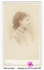 LÉONTINE FROMENTIN, ACTRICE FRANÇAISE THÉÂTRE, PERSONNALITÉ, CDV DISDÉRI -I90
