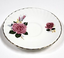 Soucoupe Vintage Rosina En Porcelaine Fine – Motif Rose Rose BD099