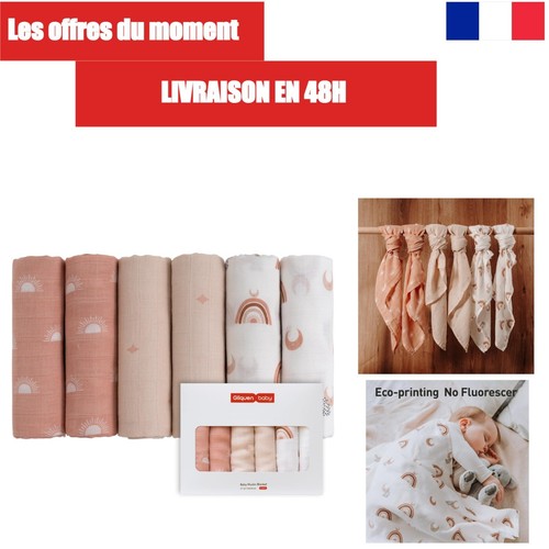 Bavoirs bébé mousseline