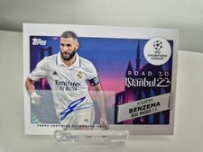 Carte Topps autographe BENZEMA