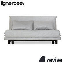 Ligne Roset Multy Tissu Canapé Trois Places Gris Bleu Canapé Lit Manuel