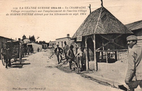 Cpa somme tourbe - somme-tourbe, (marne)