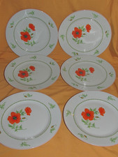 Série de 6 assiettes plates