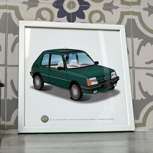 Poster peugeot 205 roland - poster,