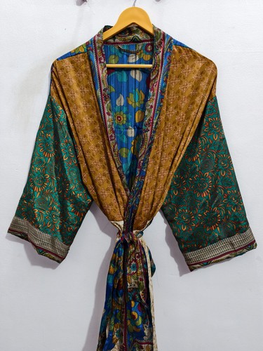 Patchwork recylced sari - recylced,