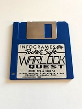 Jeu ATARI 520 1040 ST - WARLOCK QUEST INFOGRAMES Disk 1989 disquette POCKET SOFT