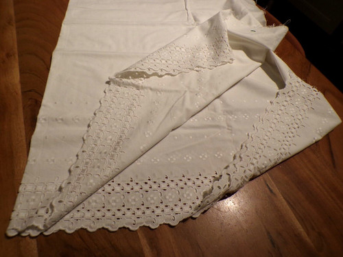 Linge ancien piece coton - , de