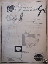 PUBLICITÉ 1958 LINGERIE GUI