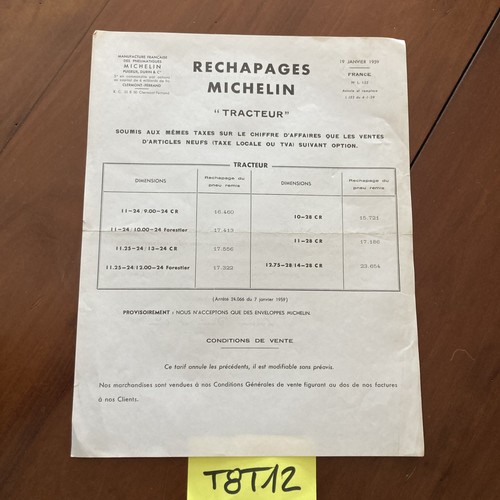 Michelin note prix - , tarif