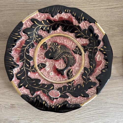 Ancienne assiette barbotine - ancienne,