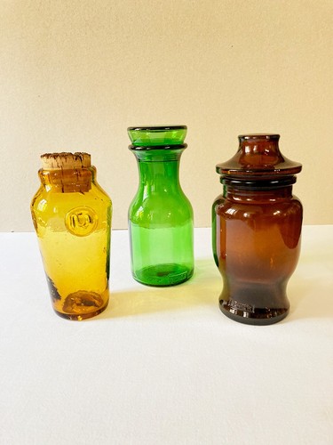 Lot trois bocaux verre - bocaux, en
