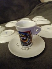 A1/  BC VINTAGE  10  TASSES+ SOUS TASSES FOLLIER TORRÉFACTEUR 