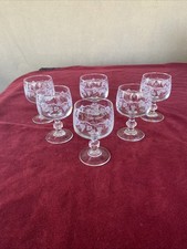 6 verres à vin blanc cristal d'Arques Luminarc modèle SARMENT (3 lots dispo)