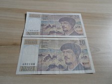 France: lot de 2 billets 20