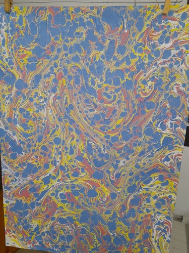 Papier marbré cuve de - papier,
