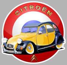 CITROEN 2CV DEUCHE AUTOCOLLANT