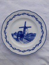porcelaine d'arras-caudron grand plat rond (moulin d'achicourt)