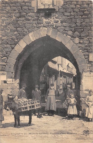 Cpa mur barrez porteur - cpa,