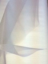 TULLE au mètre Semi rigide Blanc Ignifugé mariage fêtes largeur 140 cm 