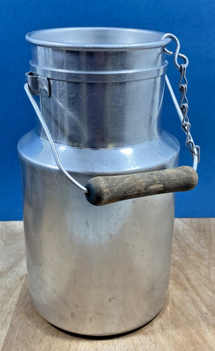 Ancien pot lait aluminium - ancien,