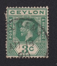Timbre ceylan 1911 - ceylan, king