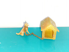 Figurine soldat plastique clairet la niche avec le chien