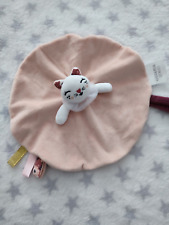 doudou plat rond chat orange