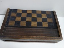Ancien Jeu Boîte Backgammon